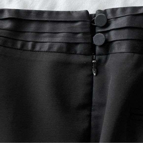 Banana Republic Ryan Tuxedo Pants Trousers in Black (size 8) - Picture 7 of 11